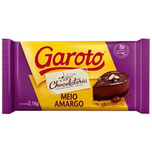 Garoto Chocolate Barra 2,1kg Meio Amargo