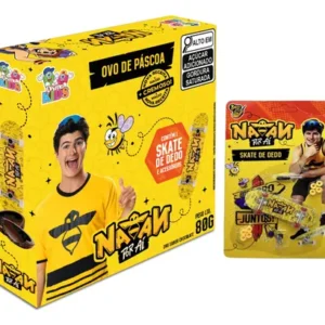 Ovo De Páscoa Natan Por Aí - Skate De Dedo - Chocolate Ao Leite 80g