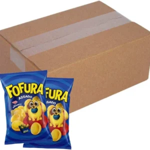 Salgadinho Fofura Sabor Presunto - Pacote com 10 unidades de 60g